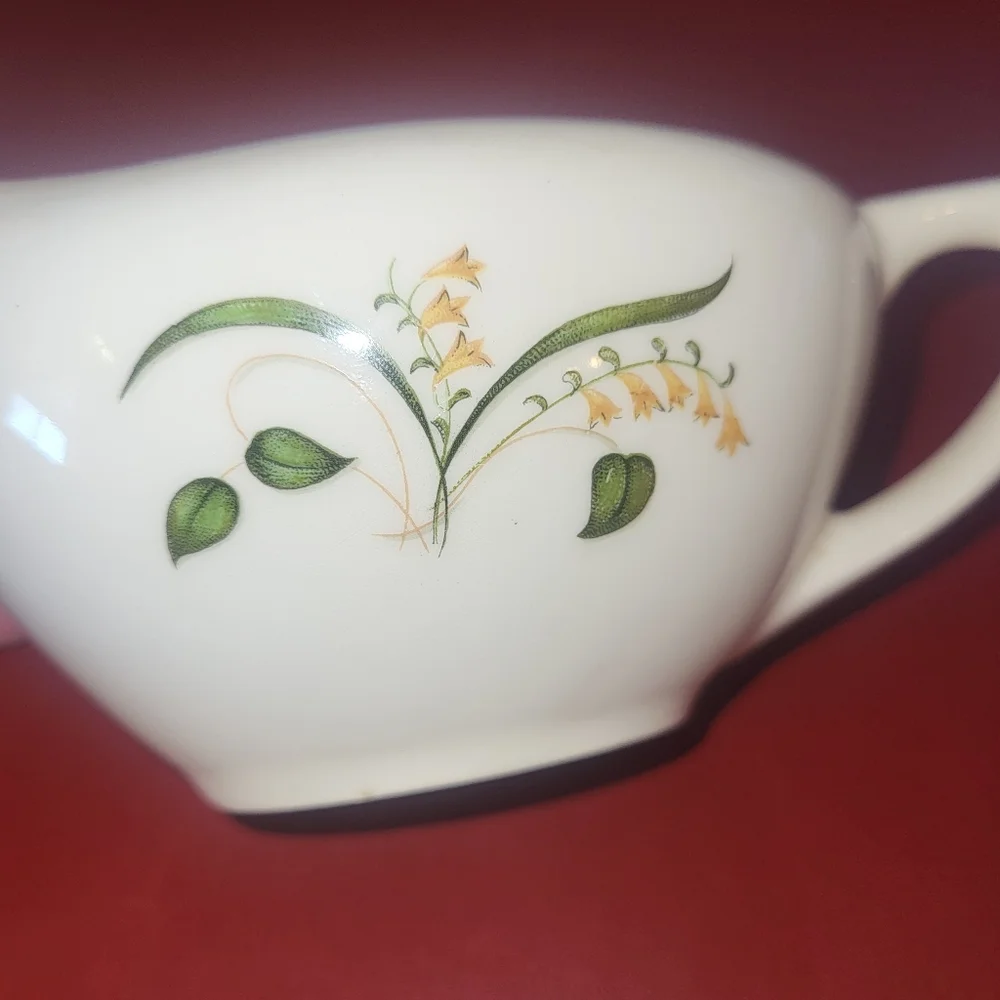 Vintage Forsythia Cream and Sugar Set